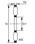 AXK Thrust Needle Roller Bearing 0